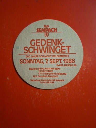 Bierdeckel 1986 schlacht von - 1986,