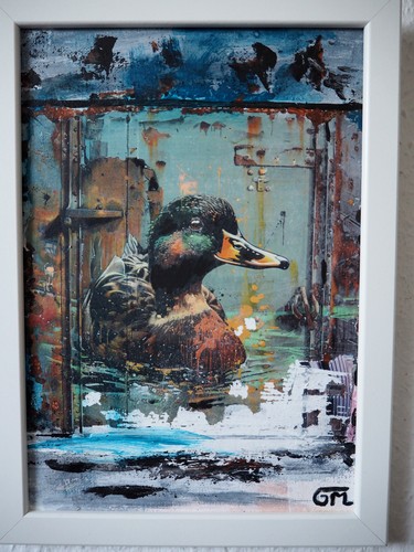 Kleine stockente 21x30cm - "kleine,