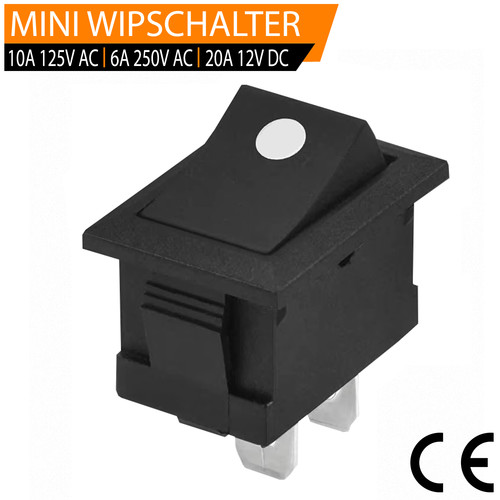 Mini wippenschalter polig - mini,