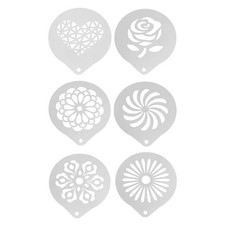  6 Pcs Kaffeeschablonenset