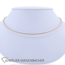 Niessing massiver Halsreif in 750er Gelbgold