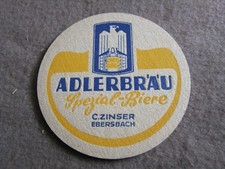 Bierdeckel ,  kleinerer ,  Adlerbräu , C. Zinser , Ebersbach