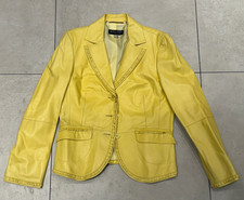 sehr schöne gelbe Lederjacke