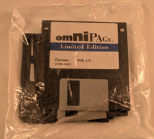 Omnipage Limited Edition Deutsch 3,5" Disketten SEALED