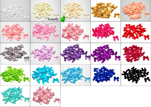 Satin schleifen 5cm mini - satin, 2,5cm