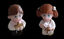 Figur Mädchen Junge Kommunionanzug Konfirmation Taufe Tischdeko Tortendeko NEU