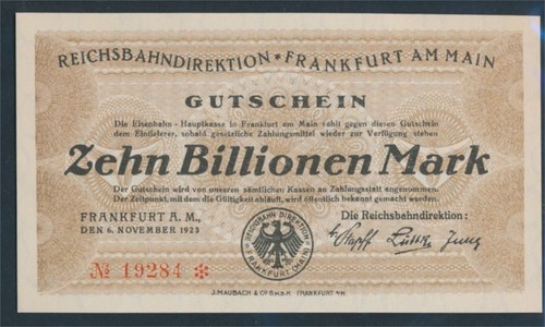 Banknoten frankfurt main 1923 - frankfurt/main,