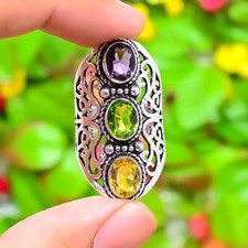 Natürlicher Amethyst, Peridot