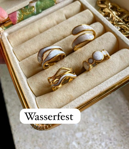 Vergoldete ringe aus - 4,