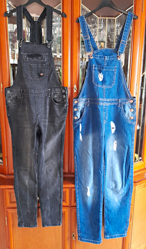 Jeans latzhose blau - 2x, &