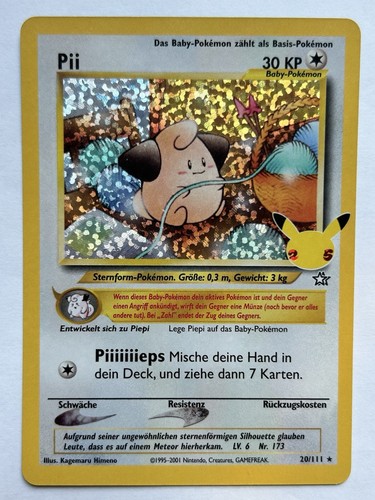 Pokémon karte pii - pokémon,