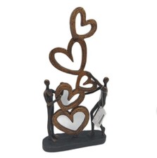 Casablanca Deko Skulptur Herz auf Herz Statue Wohndekoration Höhe 41 cm