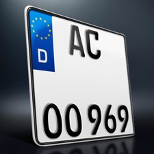 1 Motorrad Kennzeichen | 220 x