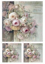 Blumen im Korb shabby chic