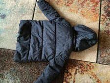 Winterjacke für Mädchen Gr. 122/128 Tchibo Kids dunkelblau abnehmbare Kapuze