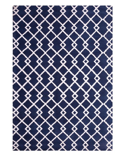 Eleganter teppich blau - teppich,