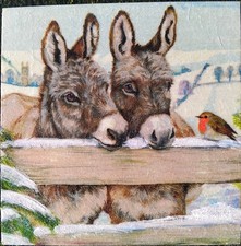 Esel Bild - Handarbeit aus