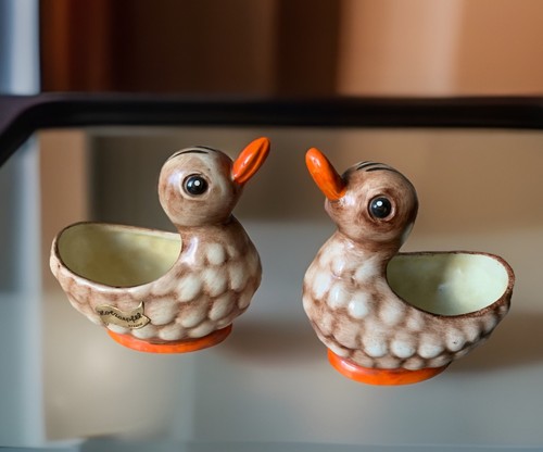 Zwei hummel keramik enten - keramik,