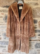 Kaninchenfellmantel braun