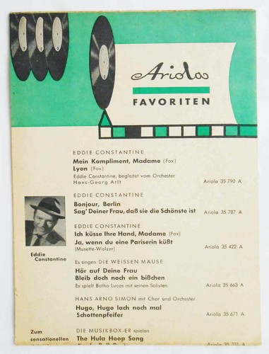 Schallplattenwerbung ariola - schallplattenwerbung,