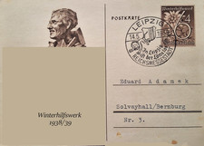 Ganzsache DR WHW 1938 mit