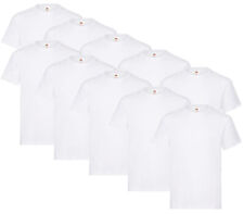 5/10 FRUIT OF THE LOOM HEAVY COTTON T SHIRTS M L XL XXL 3XL