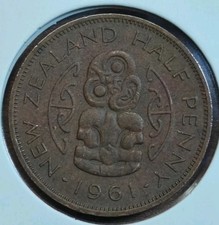 Neuseeland ½ Penny 1961  -