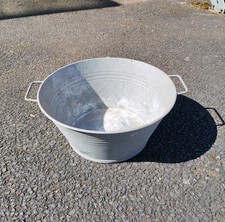 Runde Zinkwanne Alt Antik