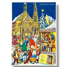 Mid-Century Adventskalender Jacobs Kaffee Werbung Christkindl-Markt Nürnberg Alt