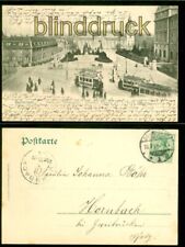 Darmstadt sw-AK Paradeplatz, Denkmal Ludwig und Museum 1904 nach Hornbach(d9017)