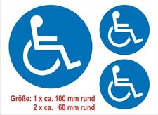 Set Aufkleber Behindert