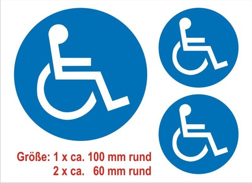 Set aufkleber behindert - set,