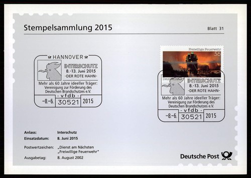 Brd sonderstempel blatt - brd, sonderstempel-blatt