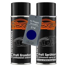 Lack Spraydosen für Piaggio Scooters 214 Bleu Midnight Metallic Grund Basis