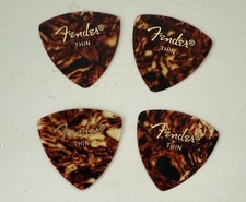 Fender Plektrum für Saiteninstrumente Gitarrenplektrum 4 Stück Thin