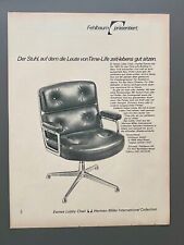 Fehlbaum Eames Lobby Chair Herman Miller 1970 Vintage Ad Werbung Reklame