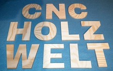 3D Holzbuchstabe 10 cm hoch