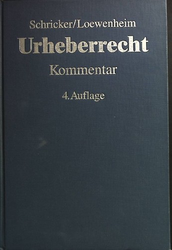 Urheberrecht kommentar - urheberrecht,