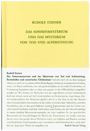 Das sonnenmysterium und - das,