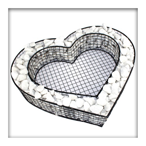 Herz gitter grabschmuck - herz,