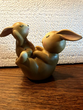 Hasenpaar 14cm cremebraun