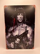 Rambo Metall Filmposter 80er