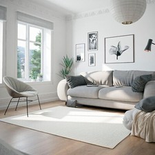 MY HOME Woll Teppich Vorleger WOOLSCAPE Wolle naturweiß 120x170cmx10mm