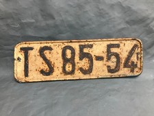original DDR frühes Kennzeichen Nummernschild TS 1950-60 Rochlitz ? 4111-7