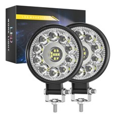 2x 12W LED Arbeitsscheinwerfer 12V Arbeitslampe Bagger Offroad Flutlicht SUV LKW