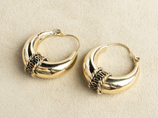 Breite kleine Creolen 2.5 cm