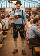 Lederhose Herren Tracht kurz