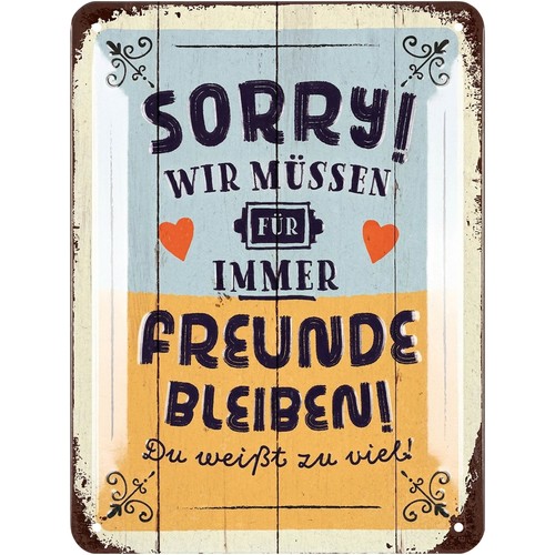 Retro blechschild vintage - blechschild,,