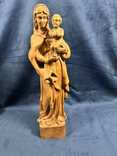 Madonna mit kind holzfigur - madonna,