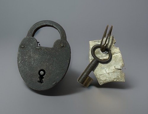 Antikes vorhängeschloss - antikes,